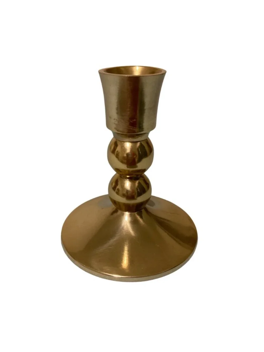 Anthropologie Single Brass Candle Holder